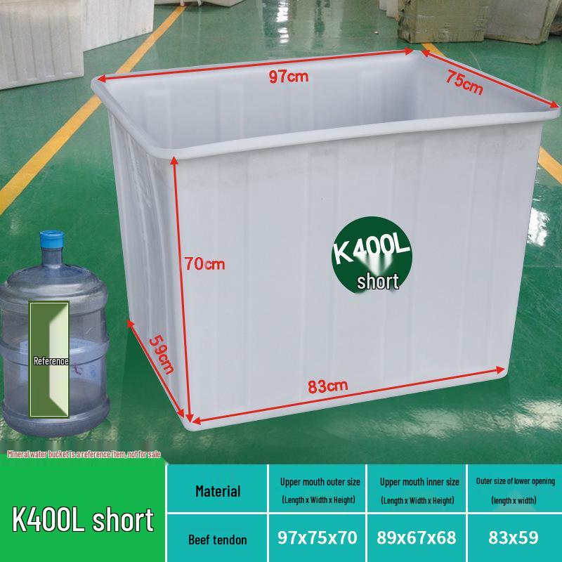 Tanque de Agua de Plástico Grueso Rectangular Grande para Piscicultura, Acuicultura y Almacenamiento