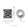 10Pcs/Pack Viking Runes Beard Beads Alloy Antique Norse Dreadlock Beads for Beard Hair DIY Bracelet Necklace Beading