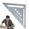 Fonney Large Triangle Ruler, Woodworking Triangle Ruler, Aluminum Alloy Precision Triangle Ruler, Wear-Resistant Triangle Ruler for Hobbies, Thick Tri