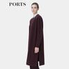 PORTS Women's Autumn/Winter 100% Wool Knit Cardigan