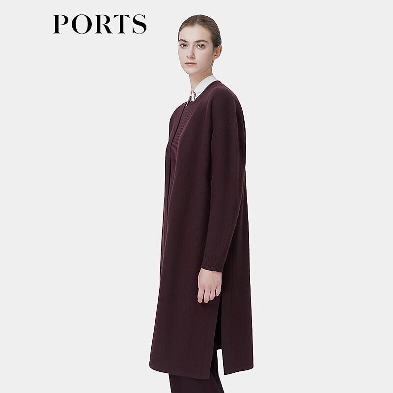 PORTS Women's Autumn/Winter 100% Wool Knit Cardigan