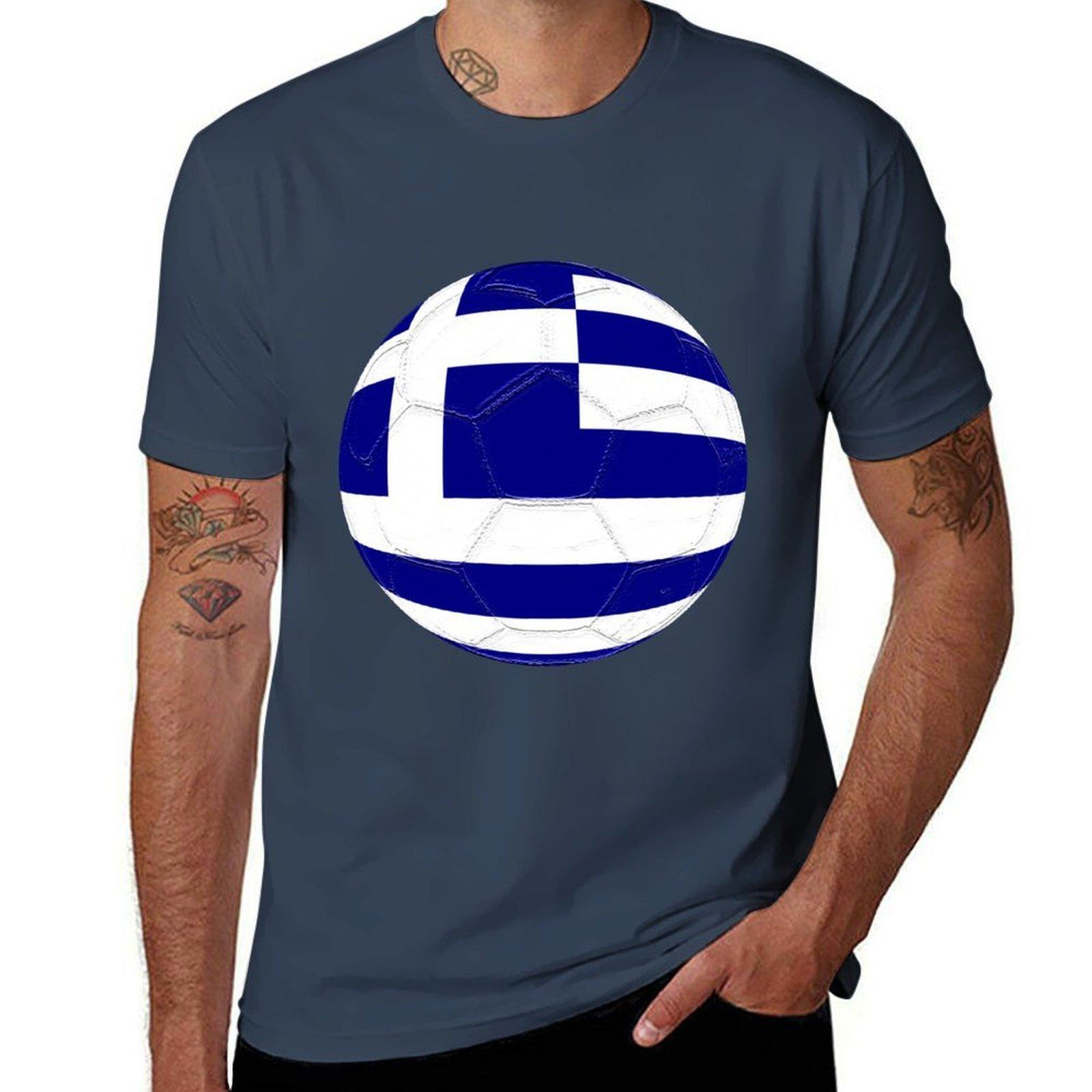Greece Tshirt Daily Casual Short Sleeve Tee Shirt S