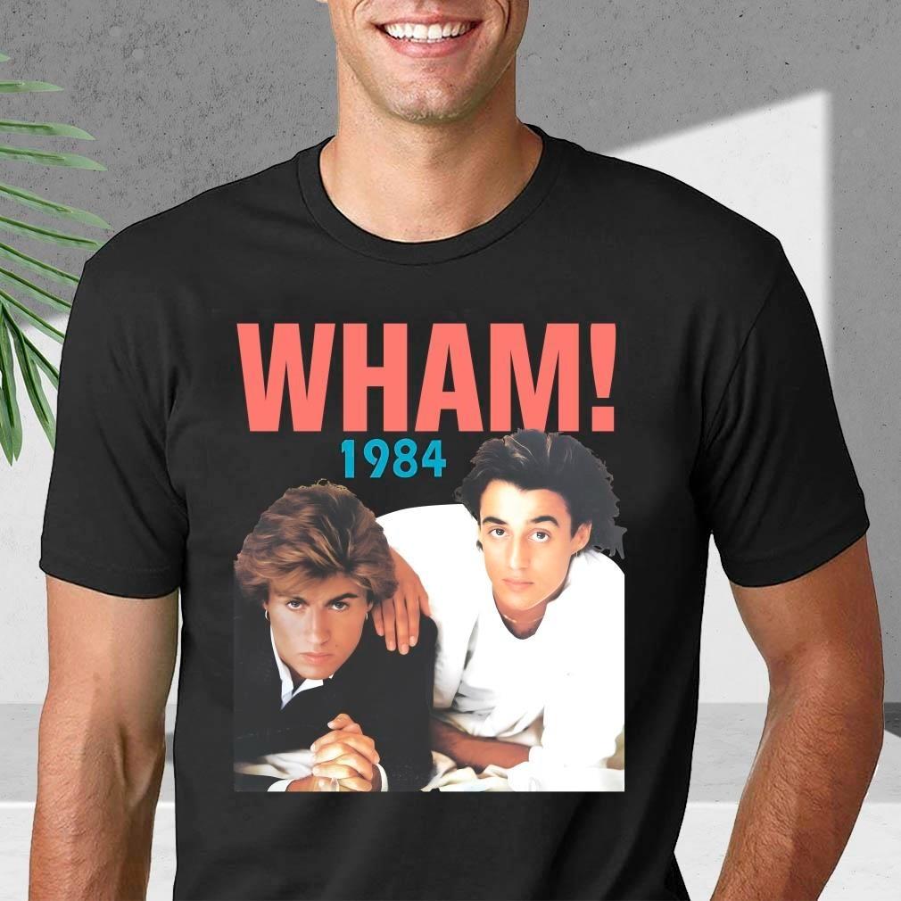 Vintage 1984 WHAM Unisex Black T-shirt S-3XL Q8348 XXL