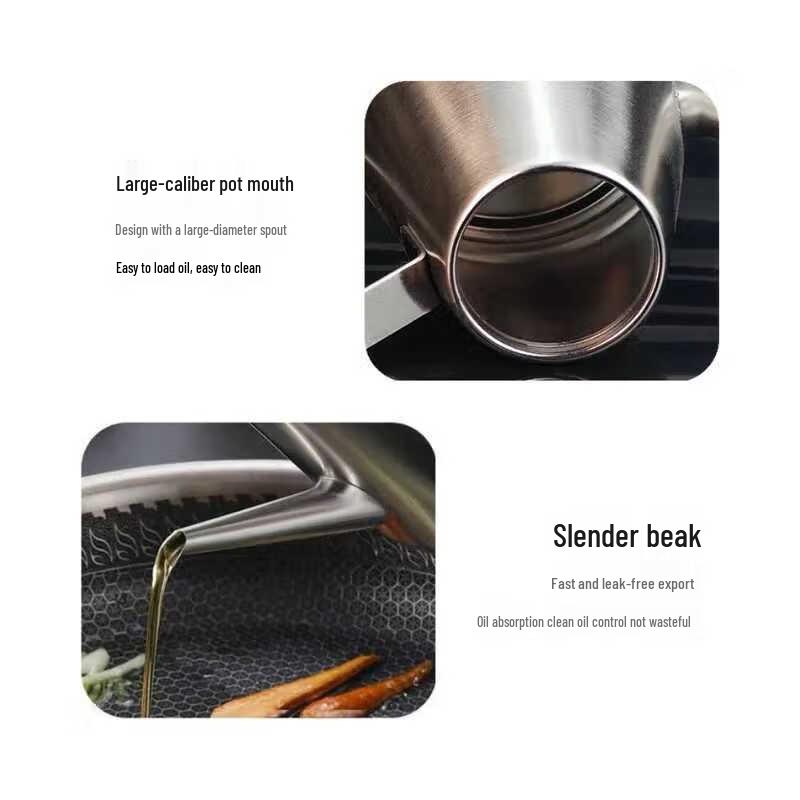 Anti-Drypp Olje- og Sausdispenser i Rustfritt Stål 304