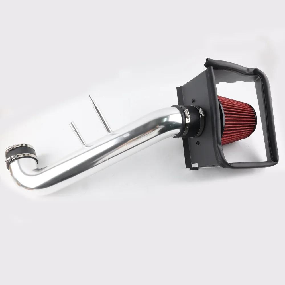 

Cold Air Intake Pipe with Filter Heat Shield For 2015- Ford F-150 Model 5.0L V8 Engine Manual Automatic Transmission серебряный