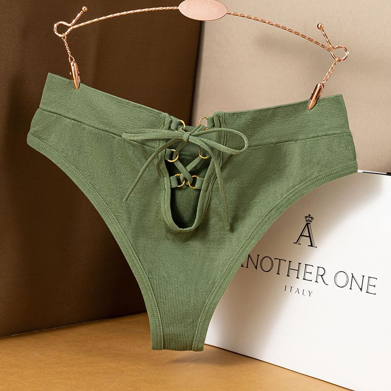 Women Spring and Summer New Sexy Low Waist Thong Underwear