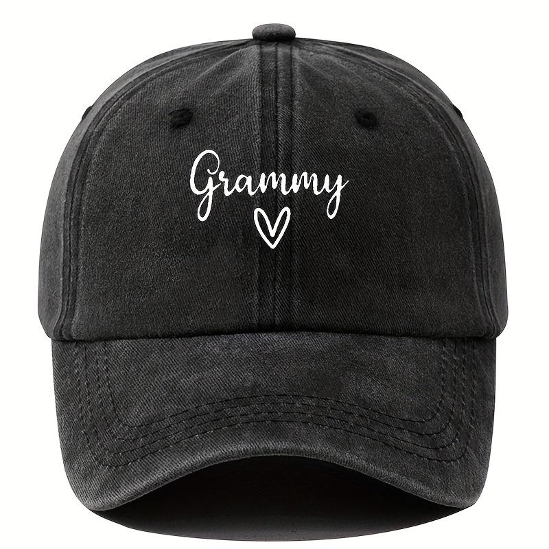 

Кепка Grammy | Винтажный принт с буквами, регулируемая, для мужчин, для активного отдыха, путешествий и рыбалки Adjustable