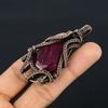 Ruby Pendant Gemstone Jewelry, 999 Copper Wire Wrapped Handmade Pendant, Latest Design Jewelry