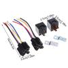 Automotive Relay 12V/24V 5Pin 40A Car Relay With Harness Socket Black Red Copper Terminal Auto Relay Socket SPDT Harness Cable