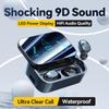 Wireless Bluetooth Headphones Noise Cancelling LED Hifi Stereo Sound Running Headset Noise Reduction Headphones Sports Waterproof Earphone