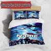 3pcs Duvet Cover Set (1*Duvet Cover + 2*Pillowcase, Without Core), Custom Name How to Train Your Dragon Pattern Bedding Set, Home Bedroom Decor Gift