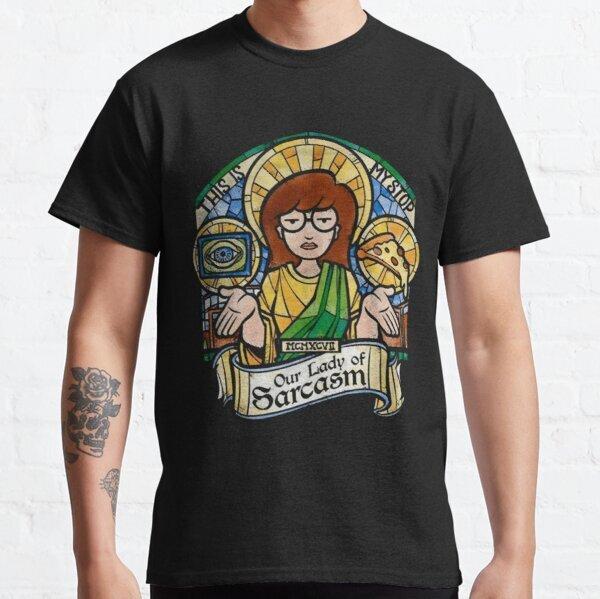 Daria Morgendorffer Retro Cartoon Our Lady of Sarcasm Shirt Jane Lane Trent Lane