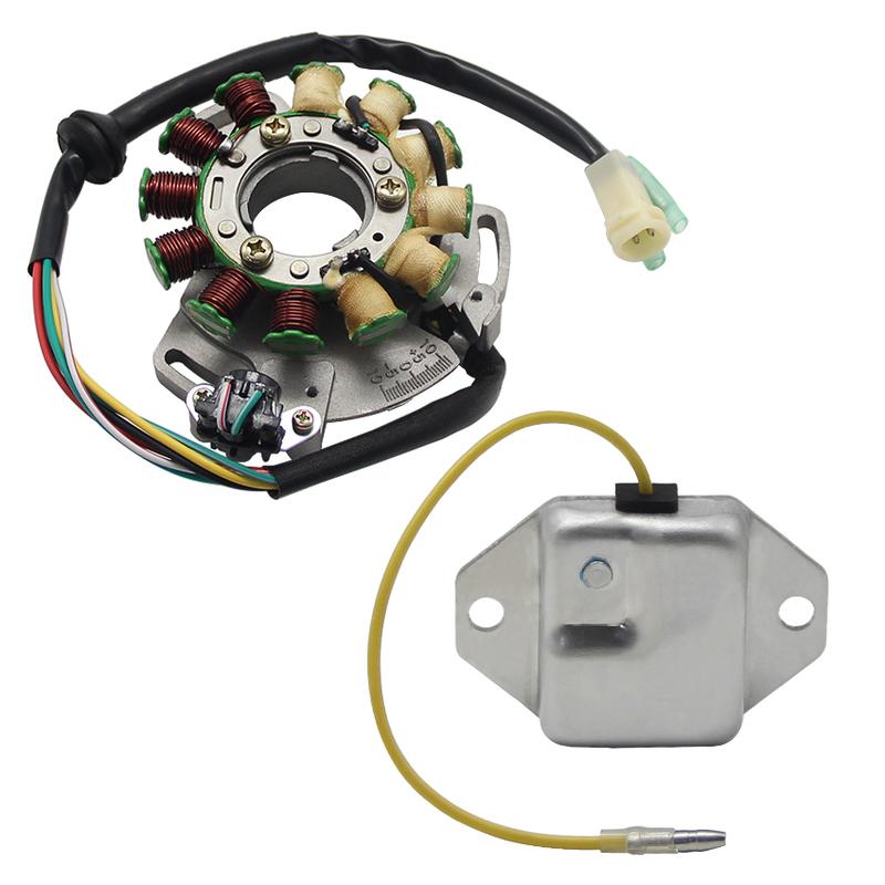 Stator Coil + Regulator Rectifier For Yamaha YFZ350 Banshee 350 1987 1988 1989 1990 -1994 2GU-85510-50 82F-81910-A0 7XE-81910-00