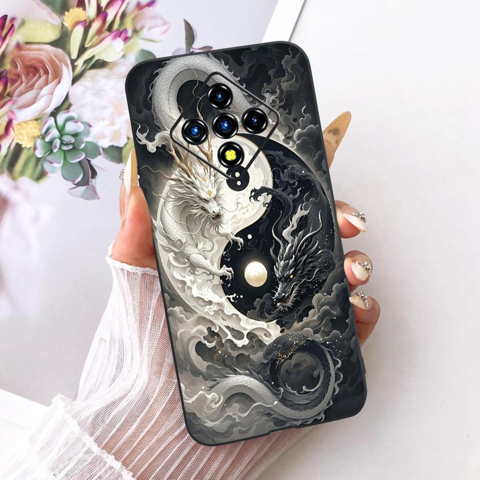 For Infinix Zero 8 Case X687 Stylish Flowers Butterfly Painted Cover Soft Slim Phone Case For Infinix Zero 8i Zero8 i X687B Bags
