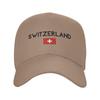 Switzerland Flag Of Switzerland  Sun Baseball Cap Spring Couple Women  Print Hip Hop Hat Adjustable Casual Running Baseball Cap