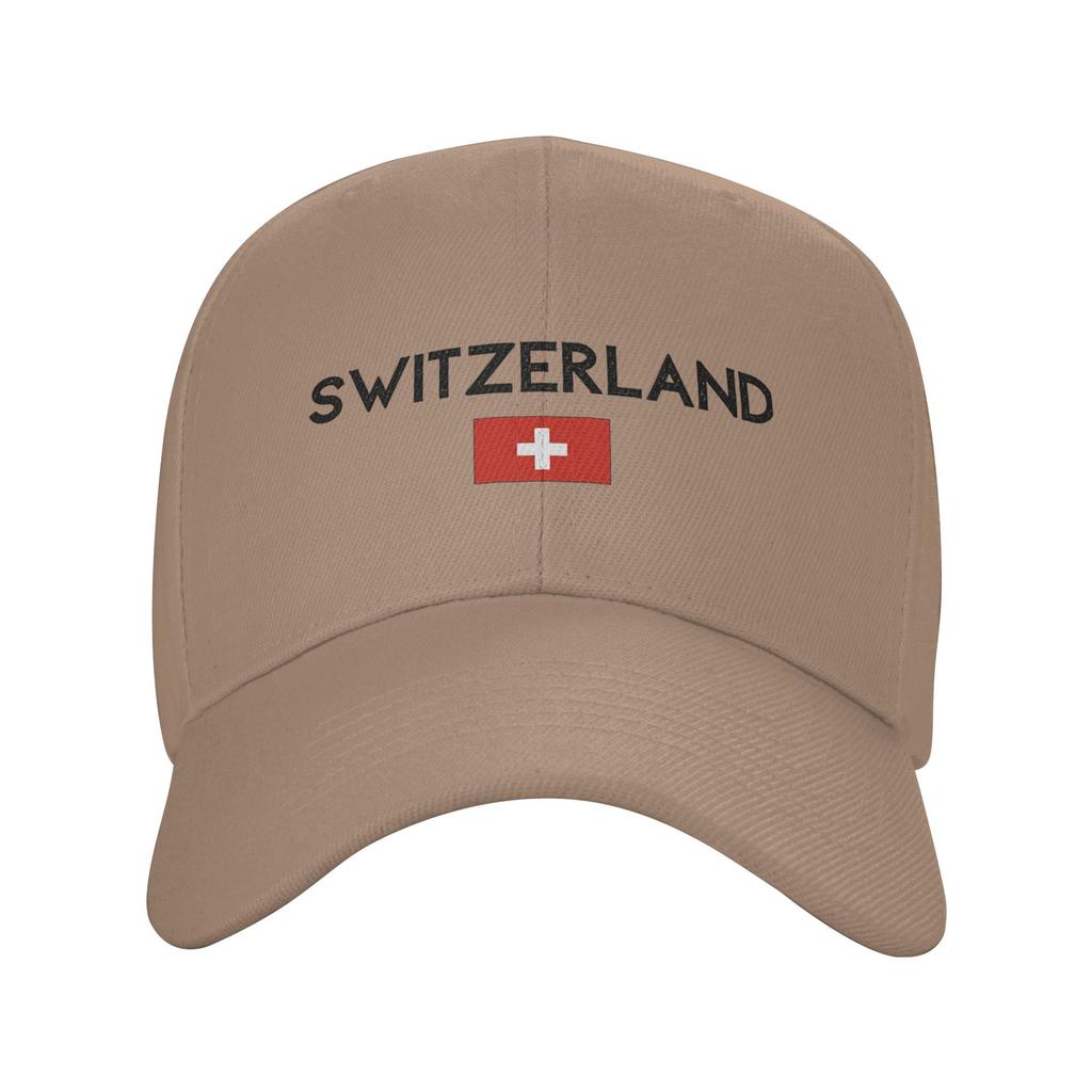 Switzerland Flag Of Switzerland Sun Baseball Cap Spring Couple Women Print Hip Hop Hat Adjustable Casual Running Baseball Cap