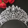 Bridal Crown New Shiny Big Crown Crystal Rhinestone Exquisite Luxury Bridal Jewelry