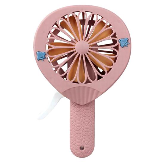 

Mini Fan Silent Portable Safe Wide Application Widely Used Natural Wind Cute Cartoon Cat Shape Office Pocket Hand Press Fan for Daily Use Heart