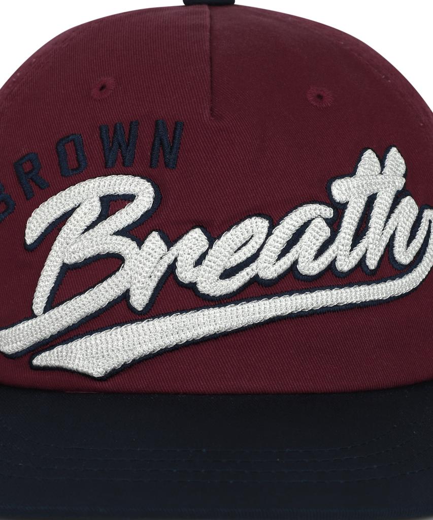 BROWNBREATH Coloration Flat Visor Cap - Burgundy