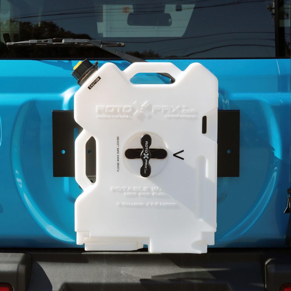 Apio Rotopax Double Mount Bracket Rear Gate Direct [JB64, JB74] Type, Semi-Gloss Black, 3003-32