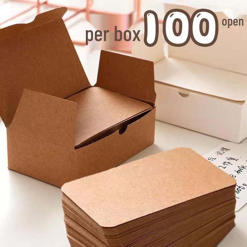 Kraft Cardstock: 100 Blank DIY Doodle & Message Cards