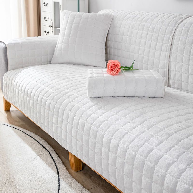 Universal Velvet Sofa CushionThickened Warm Plush Sofa Cover Living Room Cushion Non-Slip Furniture Decoration Dust Cover Winter
