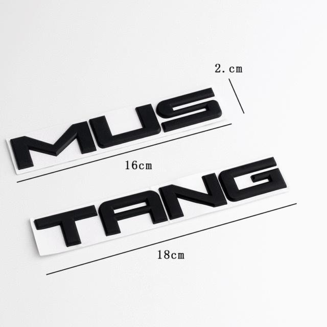 Автомобильная 3d наклейка для Ford Mustang GT, эмблема на переднем капоте, задний багажник, задняя дверь, логотип, буквенная наклейка чёрный