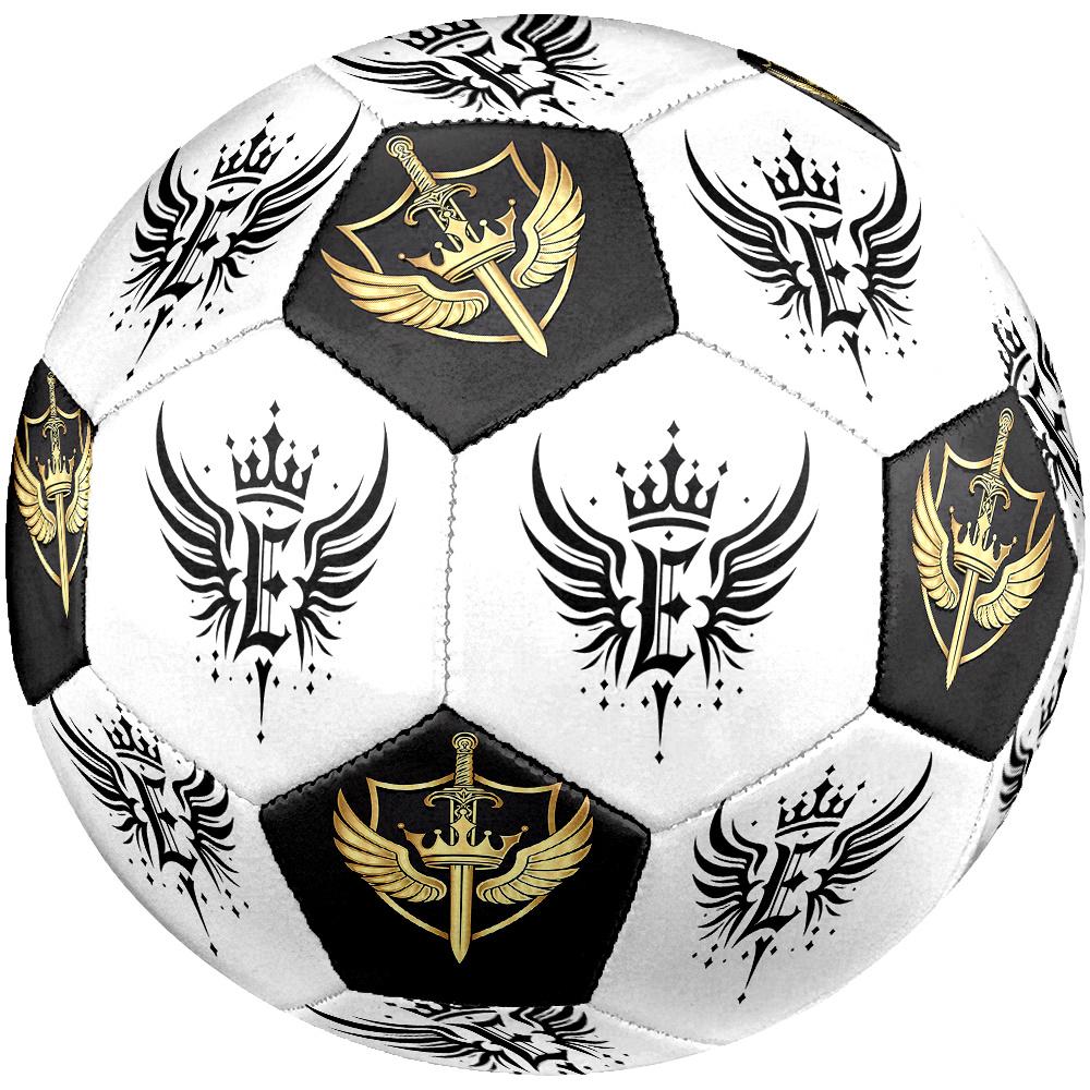 1 Stück Königsabzeichen Schwert Fußball Größe 5 Fußball Maschinengenäht Indoor/Outdoor Universeller Fußball S22