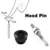 1Pz/4Pz 22mm Universale Auto Pulsante a Pressione Kit Perni Cofano Alluminio Rilascio Rapido Blocco Paraurti Targa Clip di Blocco