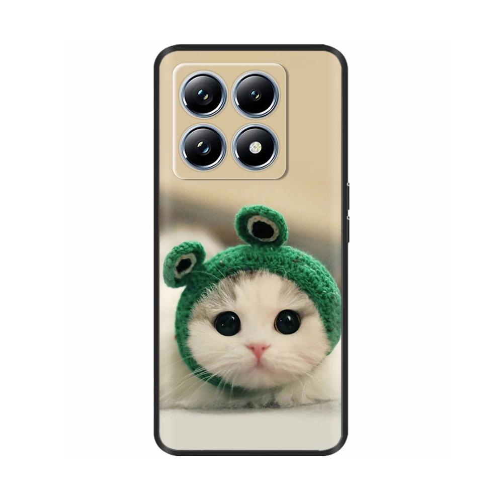 For Xiaomi Mi 14T Pro Case Soft Liquid Silicone Protection Back Cover for Xiaomi 14T Pro Mi14T 5G Cases Painted Cartoon Fundas