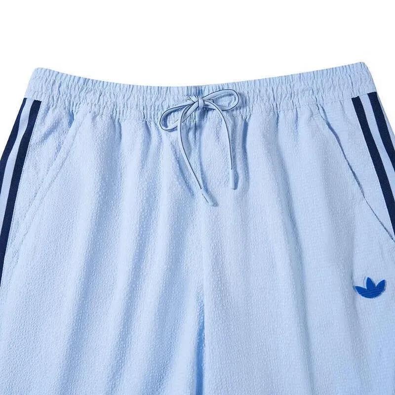 Adidas Originals Quick-Drying Breathable Sports Casual Shorts Men Bottoms Light-Blue JI7233