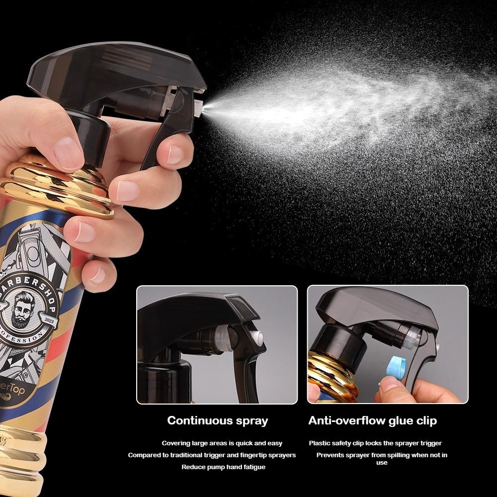 300ml Hair Mister Spray Bottle Barber Atomizer Continuous Mist Spray Bottle Hairdresser Hairspray Barber Water Hair Spary Sprey