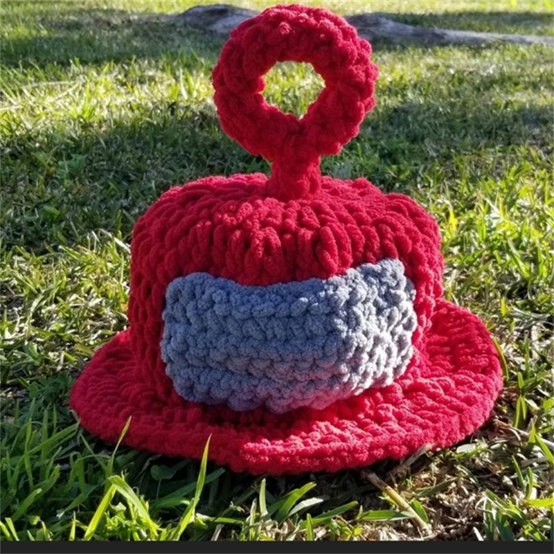 Creative Hand-knitted Woolen Hat, Funny Parent-child Mask, Roman Knight Hat