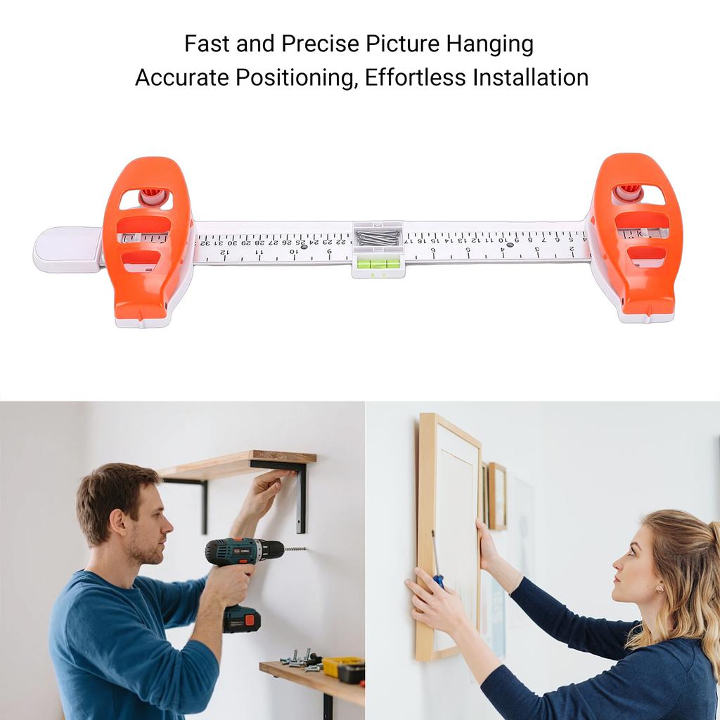 Picture Frame Level Ruler Picture Hanging Tool Precision Easy Marking Position Photo Frame Level Ruler for Wall Decor