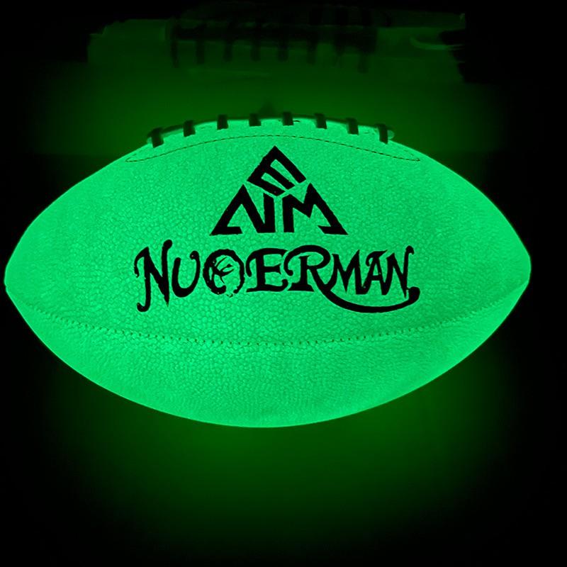PU Reflective American Football Size 9 Adult Training Competition Machine Stitched Custom Engraving