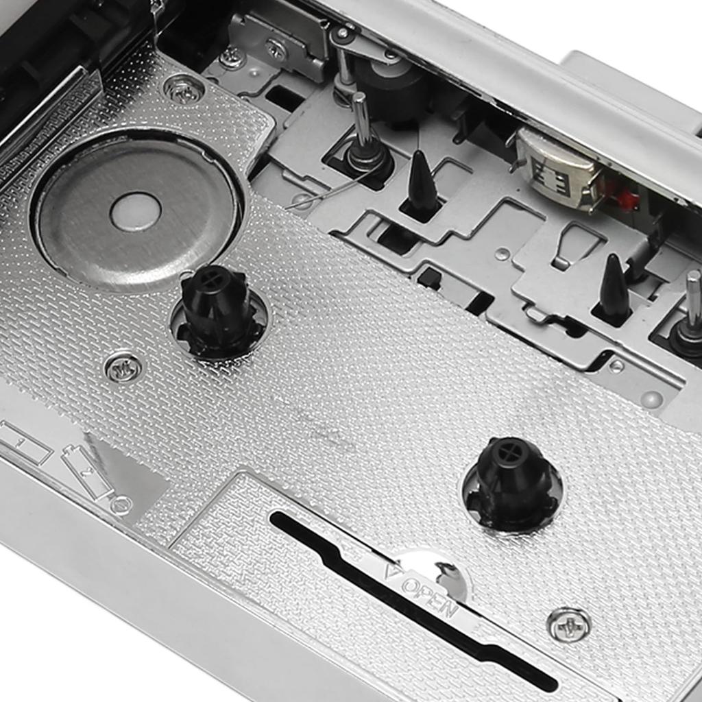 Portable Cassette Tape Recorder with Stereo Auto Plug and Headphone Jack Compatible Cassette Tape Player Recorder for Home and Car Use Player, Output,