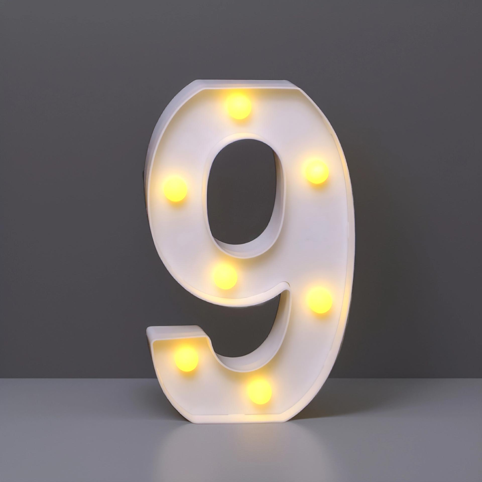 

22 см светодиодные буквы и цифры для мероприятий - Идеально для дней рождения и предложений. 16CM Small