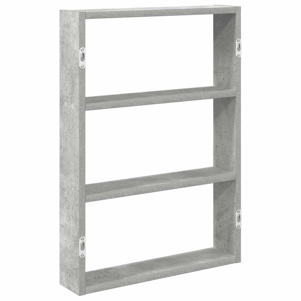 Wall Shelf Concrete Grey 43 X 9 X 60 Cm Engineered Wood