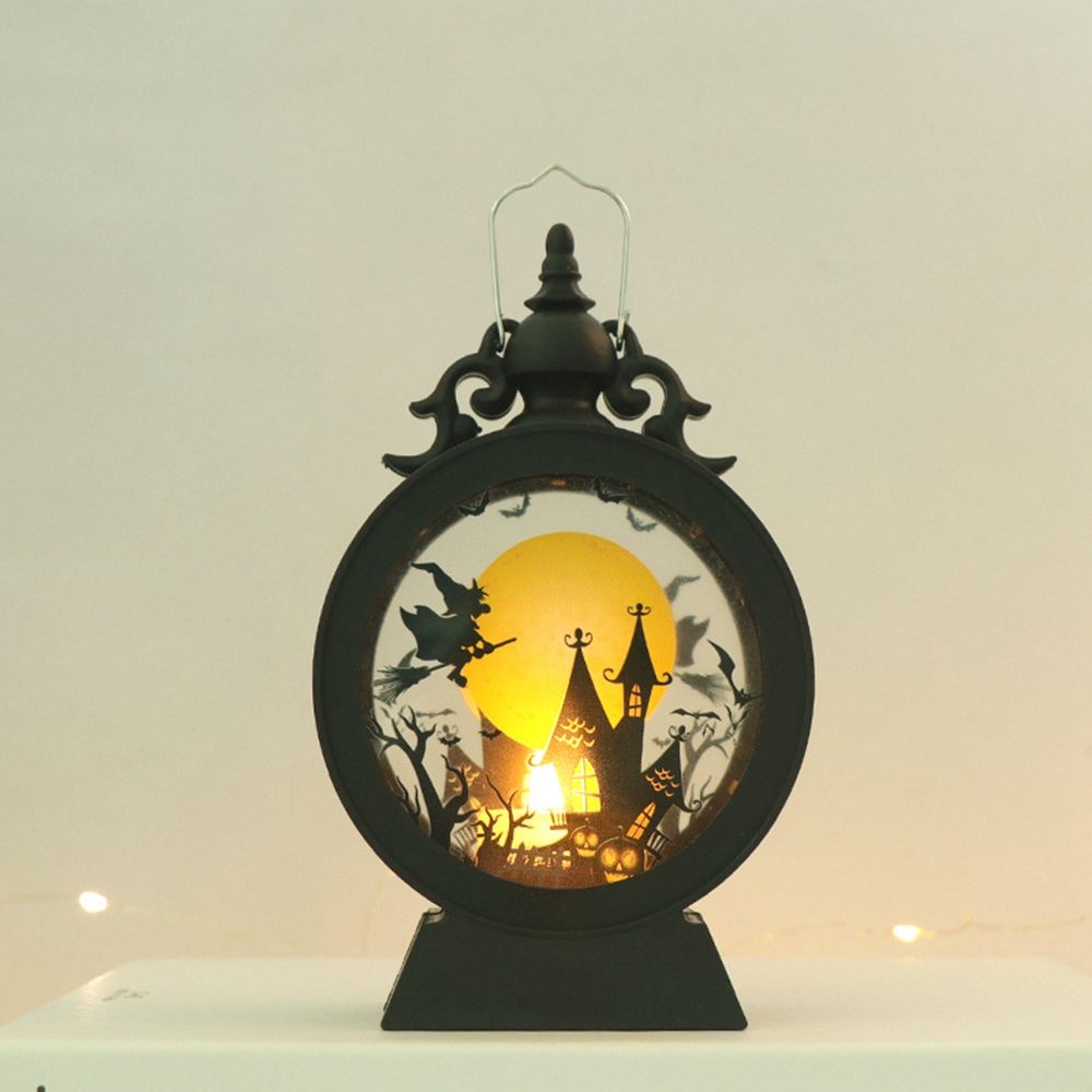 Pattern Hanging Ornament Halloween Decor Vintage Lantern Small Wind Light Halloween Party Layout