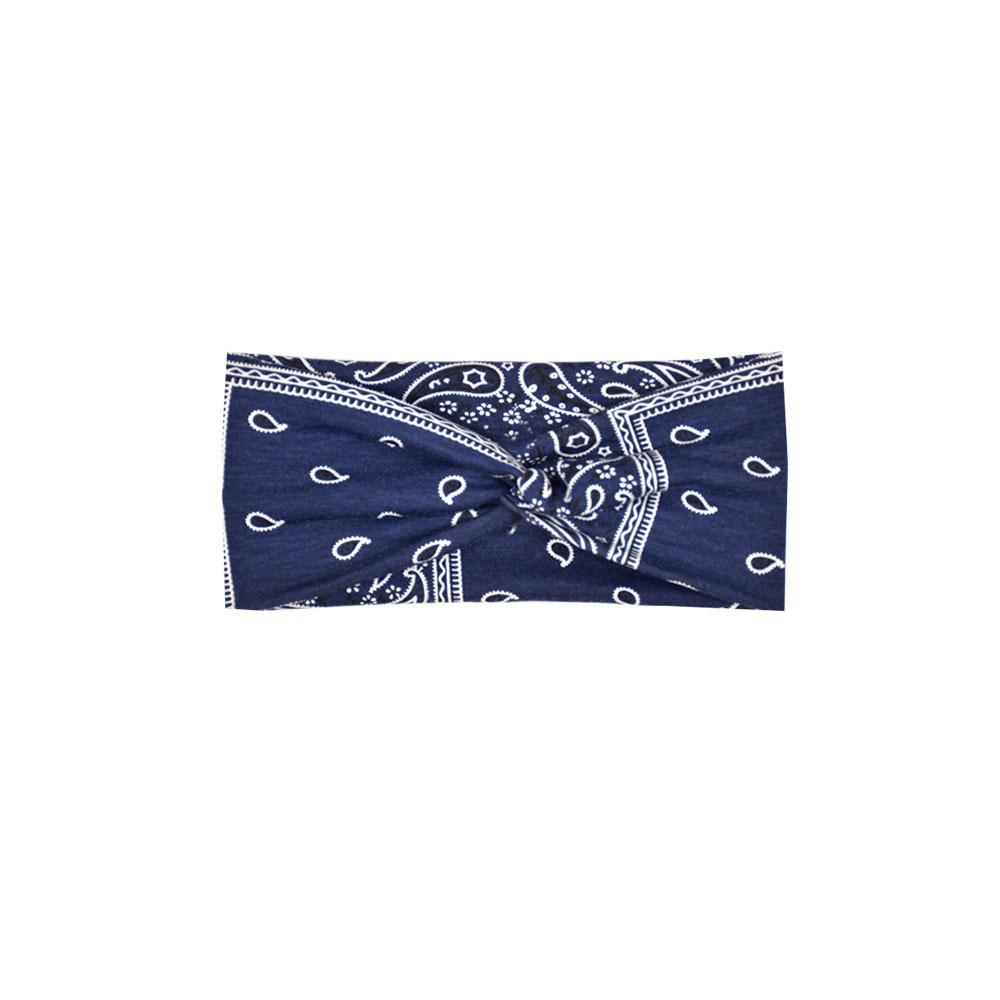 Printed Headband Sports Running Bohemian Face Wash Makeup Hair Cross Wide-brimmed Headband for Women