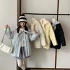 Yuyan autumn and winter new design sense niche knitted shawl down jacket women's thin white duck down jacket