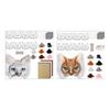 Kit de Máscara Therian DIY Máscara em Branco de Raposas Gatos com Folha de Tecido de Feltro Pelúcia Peles Sintéticas e Malha para Olhos para Equipamentos Therian