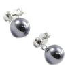 Les Trésors De Lily [I3904] - BO Silver 'Perla' Silver Gray (rhodium-plated) - 8 Mm