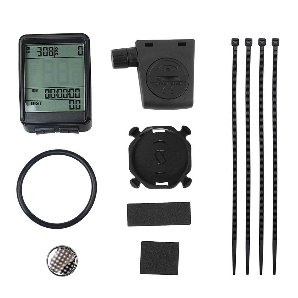 Wireless Cycling Speedometer LCD Display Cycle Odometer Durable Bike Speedometer Outdoor Riding