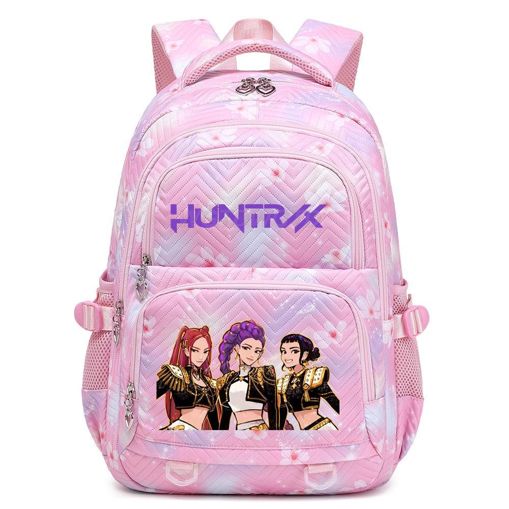 Kpop Demon Hunter Girl Group Trendy Lightweight School Backpack - Large Capacity, Double Shoulder, Korean Style