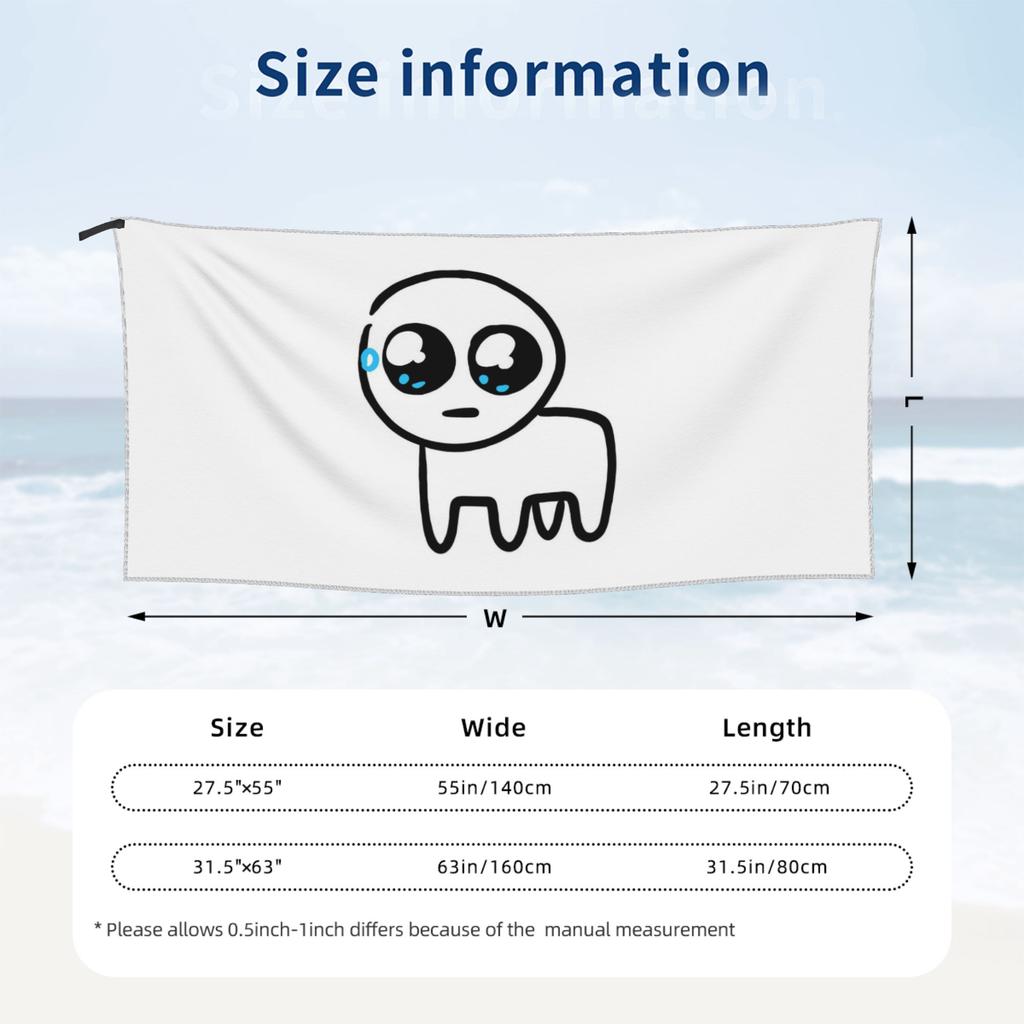 Tbh Autism Creature Meme Yippee Beach Towel Soft Microfiber Quick Dry Absorbent Quick Towels For Mountain Climbing