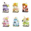 Double-storey Street View Mini Shop Micro Particle Building Blocks Kids Toys DIY Building Set Educational Toys Birthday Gifts