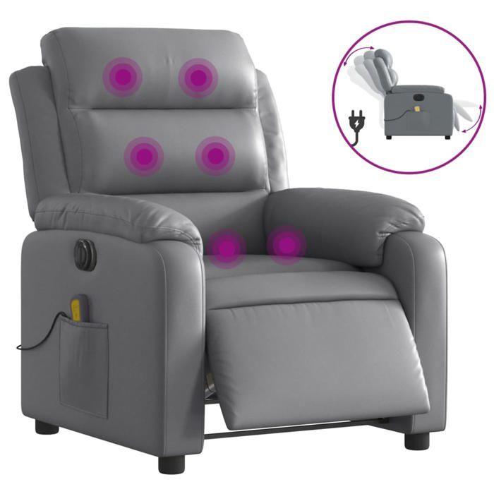 VidaXL Electric Reclining Massage Armchair, Relaxation Chair with Backrest, Seat with Armrests Living Room, Modern, 3205038