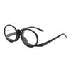 180 Degree Flip Down Multifunctional Fashion Makeup Glasses, Functional Reading Magnifying Glass