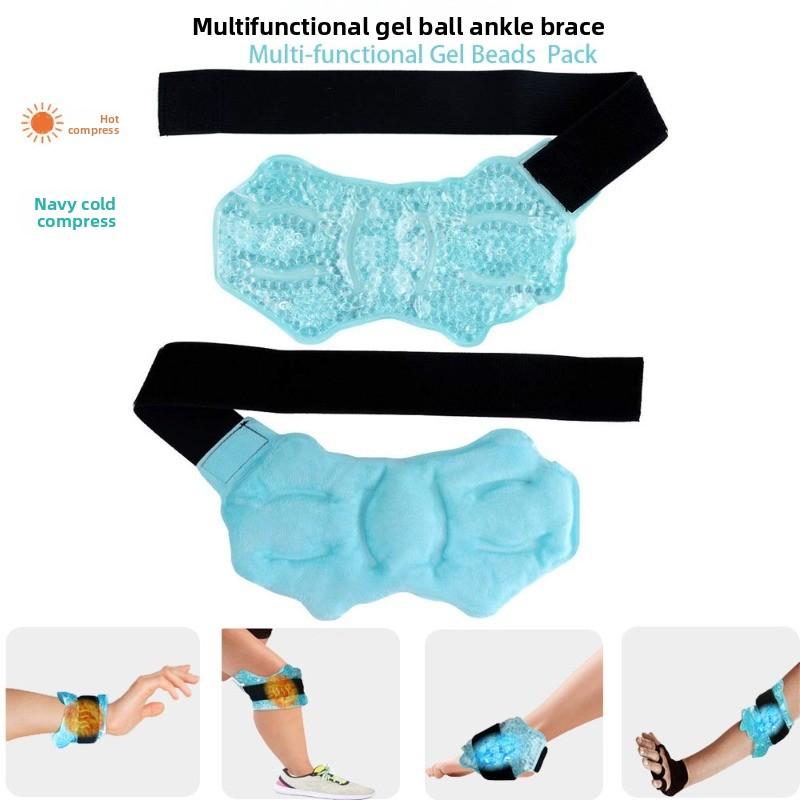 Multi-Purpose Cold/Hot Dual-Sided Plush Ankle Wrap – Comfortable Fleece-Lined Design for Swelling Reduction
